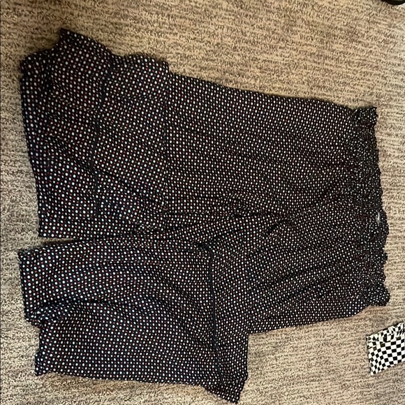 Aerie Black and White Polka Dot Pajama Set - Picture 1 of 1